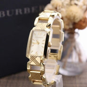 Burberry Heritage Silver Dial Brown Leather Strap Watch for Women - BU4213