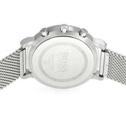 Hugo Boss Integrity Chronorgaph Grey Dial Silver Mesh Bracelet Watch for Men - 1513807