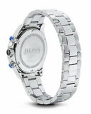 Hugo Boss Ikon Chronograph White Dial Silver Steel Strap Watch for Men - 1512962