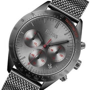 Hugo Boss Talent Chronograph Gunmetal Grey Dial Grey Mesh Bracelet Watch for Men - 1513637