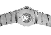 Omega Constellation Quartz Diamonds Silver Dial Silver Steel Strap Watch for Women - 123.15.27.60.55.004