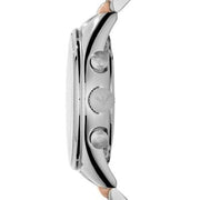 Emporio Armani Sportivo Chronograph Silver Dial Two Tone Steel Strap Watch For Men - AR5999