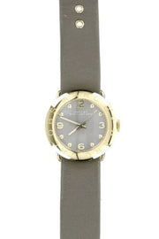 Marc Jacobs Amy Grey Dial Grey Leather Strap Watch for Women - MBM1287