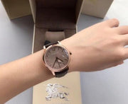 Burberry The Classic Brown Dial Brown Leather Strap Watch for Men - BU10012