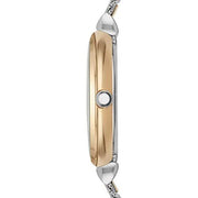 Emporio Armani Gianni T Bar Mother of Pearl Dial Silver Mesh Bracelet Watch For Women - AR2068