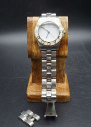 Marc Jacobs Blade White Dial Silver Steel Strap Watch for Women - MBM3048