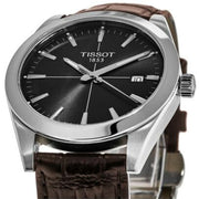 Tissot Gentlemen Black Dial Brown Leather Strap Watch for Men - T127.410.16.051.01