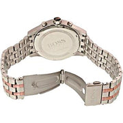 Hugo Boss Jet Chronograph Silver Dial Two Tone Steel Strap Watch for Men - 1513385