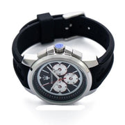 Maserati SFIDA Chronograph Black Silver Dial Black Rubber Strap Watch For Men - R8851123001