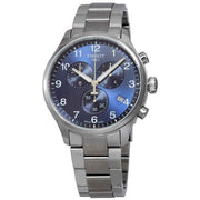 Tissot T Sport Chrono XL Classic Blue Dial Silver Steel Strap Watch For Men - T116.617.11.047.01