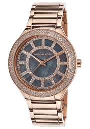 Michael Kors Kerry Black Mother of Pearl Dial Rose Gold Dial Watch for Women - MK3397