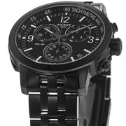Tissot PRC 200 Chronograph Black Dial Black Steel Strap Watch For Men - T114.417.33.057.00