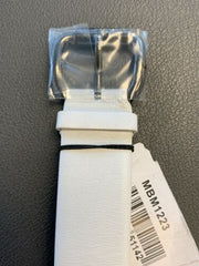 Marc Jacobs Blade White Dial White Leather Strap Watch for Women - MBM1223