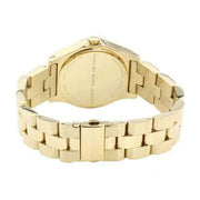 Marc Jacobs Blade Gold Dial Gold Steel Strap Watch for Women - MBM3126