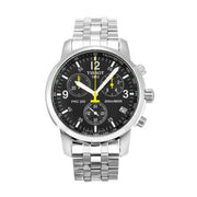 Tissot T Sport PRC200 Chronograph Black Dial Silver Steel Strap Watch for Men - T17.1.586.52