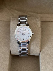 Burberry The City Silver Dial Silver Steel Strap Watch for Women - BU9200