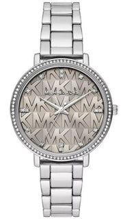 Michael Kors Pyper Analog Gray Dial Silver Steel Strap Watch For Women -  MK4672