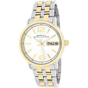 Marc Jacobs Fergus Silver Dial Two Tone Steel Strap Watch for Women - MBM3426