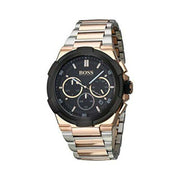 Hugo Boss Supernova Chronograph Black Dial Two Tone Steel Strap Watch for Men - 1513358