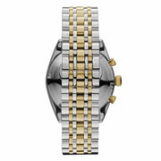 Emporio Armani Classic White Dial Two Tone Steel Strap Watch for Men  - AR11603