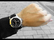 Breitling Avenger Automatic 43mm Black Dial Black Nylon Strap Watch for Men - A17318101B1X2