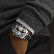 Seiko 5 Sports Special Edition Silver Dial Silver Steel Strap Watch For Men - SRPK09K1