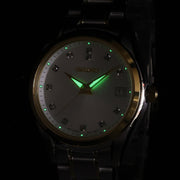 Seiko Diamond Silver Dial Two Tone Steel Strap Watch for Women - SUR582P1