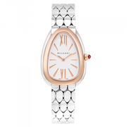 Bvlgari Serpenti Seduttori Quartz Silver Dial Silver Steel Strap Watch for Women - SERPENTI103144