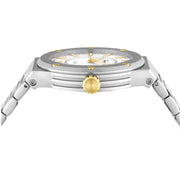 Salvatore Ferragamo F-80 Classic Silver Dial Silver Steel Strap Watch for Men - SFHY02922