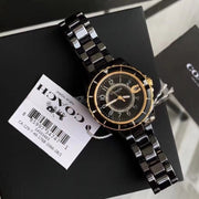 Coach Preston Black Dial Black Steel Strap Watch for Women - 14503461