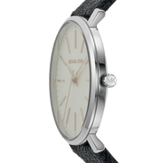 Michael Kors Pyper Quartz Silver Dial Blue Leather Strap Watch For Women - MK7244