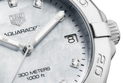 Tag Heuer Aquaracer White Mother of Pearl Dial Watch for Women - WBD1314.BA0740