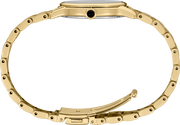 Marc Jacobs Vic Silver Dial Gold Steel Strap Watch for Women - MJ3462