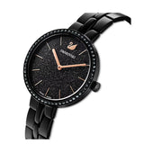 Swarovski Cosmopolitan PVD Black Dial Black Steel Strap Watch for Women - 5547646