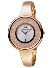 Swarovski Crystalline Bracelet White Dial Rose Gold Steel Strap Watch for Women - 5269250