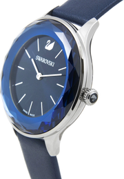 Swarovski Octea Nova Blue Dial Blue Leather Strap Watch for Women - 5295349