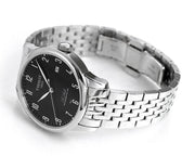 Tissot Le Locle Powermatic 80 Black Dial Silver Steel Strap Watch For Men - T006.407.11.052.00
