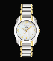 Tissot T Wave Mother of Pearl Dial Two Tone Steel Strap Watch for Women - T023.210.22.117.00