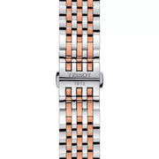 Tissot Tradition Powermatic 80 Open Heart Silver Dial Two Tone Steel Strap Watch For Men - T063.907.22.038.01
