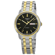 Tissot Automatics III Day Date Black Dial Two Tone Steel Strap Watch For Men - T065.430.22.051.00