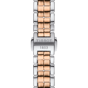 Tissot T Lady Flamingo Mother of Pearl White Dial Two Tone Steel Strap Watch For Women - T094.210.22.111.00