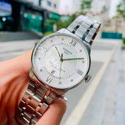 Tissot Chemin Des Tourelles Powermatic 80 Diamonds Silver Dial Silver Steel Strap Watch for Men - T099.407.11.033.00