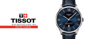 Tissot Chemin Des Tourelles Powermatic 80 Blue Dial Blue Leather Strap Watch for Men - T099.407.16.048.00