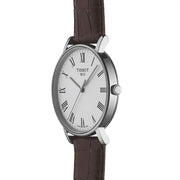 Tissot T Classic Everytime White Dial Brown Leather Strap Watch For Men - T109.410.16.033.00