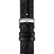 Tissot Everytime Medium Black Dial Black Leather Strap Watch For Men - T109.410.16.053.00