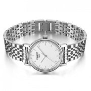 Tissot Everytime Small White Dial Silver Mesh Bracelet Watch For Women - T109.210.11.031.00