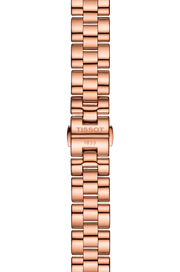 Tissot T Wave Cream Dial Rose Gold Steel Strap Watch For Women - T112.210.33.451.00