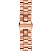 Tissot T Wave Rose Gold Dial Rose Gold Steel Strap Watch For Women - T112.210.33.456.00