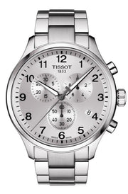 Tissot Chrono XL Classic Silver Dial Silver Steel Strap Watch For Men - T116.617.11.037.00