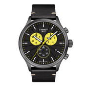 Tissot Chrono XL Tour De France Special Edition Black Dial Black Leather Strap Watch for Men - T116.617.36.051.11